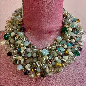Artisan Multicolor Beaded Statement Necklace